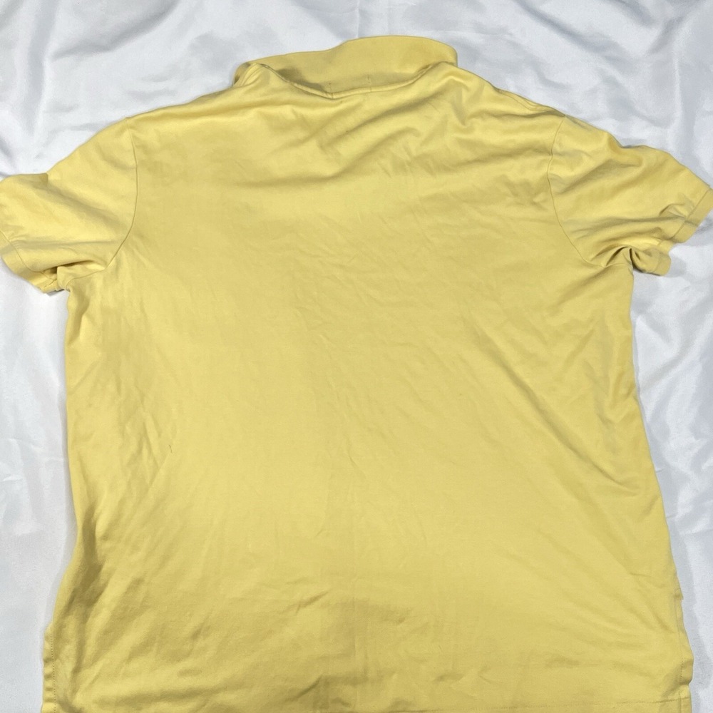 Ralph Lauren Polo Men short sleeve shirt yellow Pima Cotton Flesh Pony XXL - Picture 4 of 7